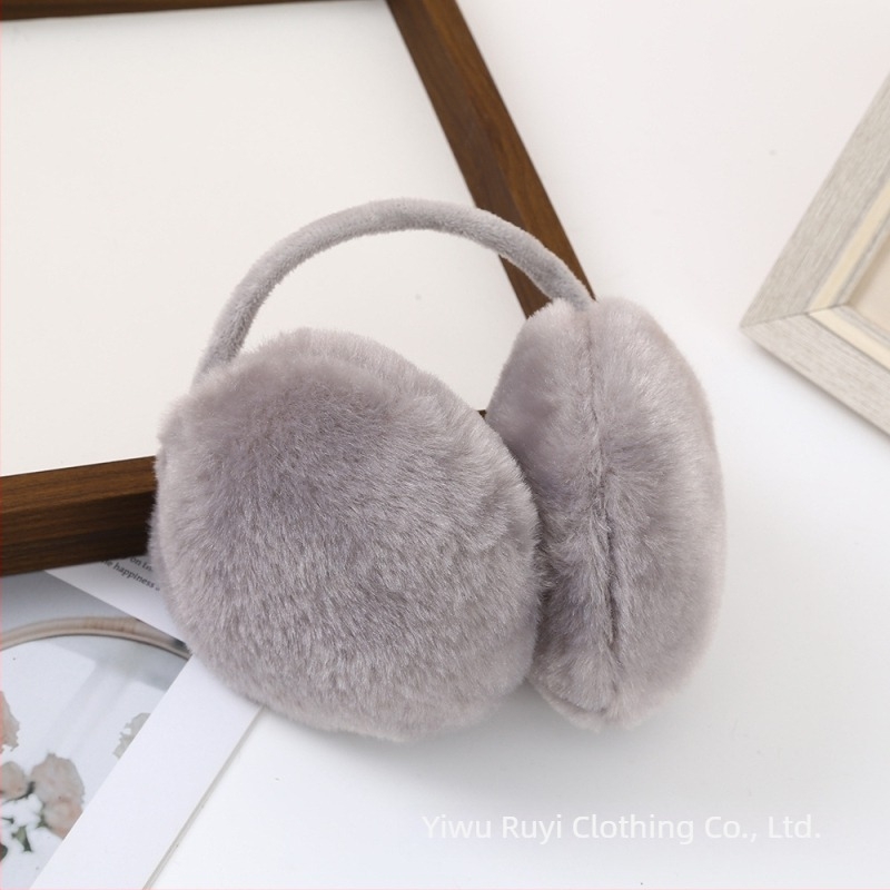 Felnőtteknek szóló téli fülvédő, aranyos lányos stílus, hordozható monokróm, hátsó fejhez rögzítve