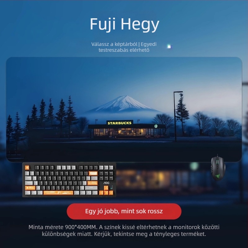 Nagy egérpad 2D anime fiú mintával, irodai és játékhoz