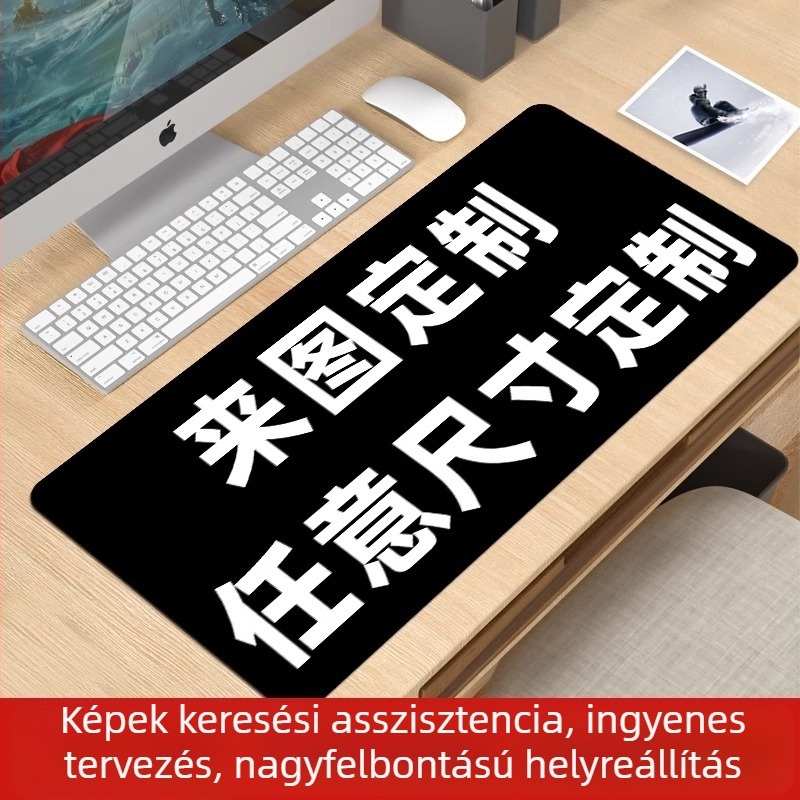 Nagy egérpad 2D anime fiú mintával, irodai és játékhoz