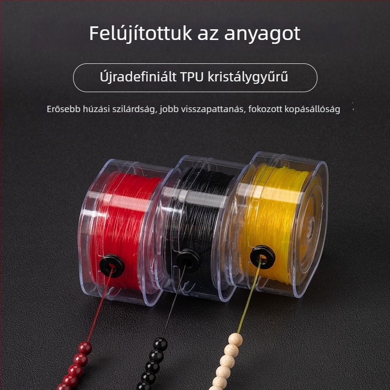 Kristályos rugalmas gyöngyfűző zsinór, Pick Crystal márka, drót típus, 2025 kiadás