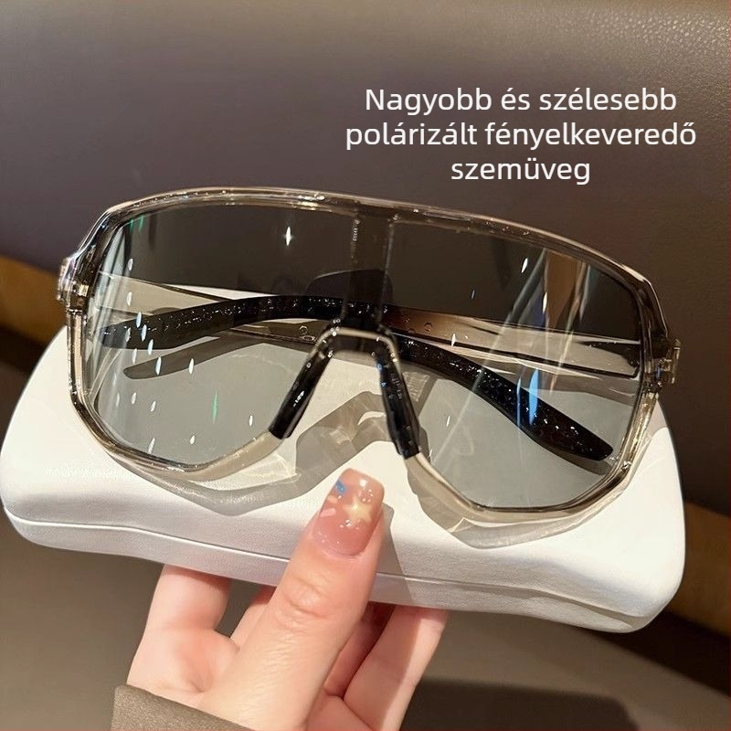 Kerékpáros szemüveg szélvédett, polarizált, UV-védelem, uniszex, kültéri használatra