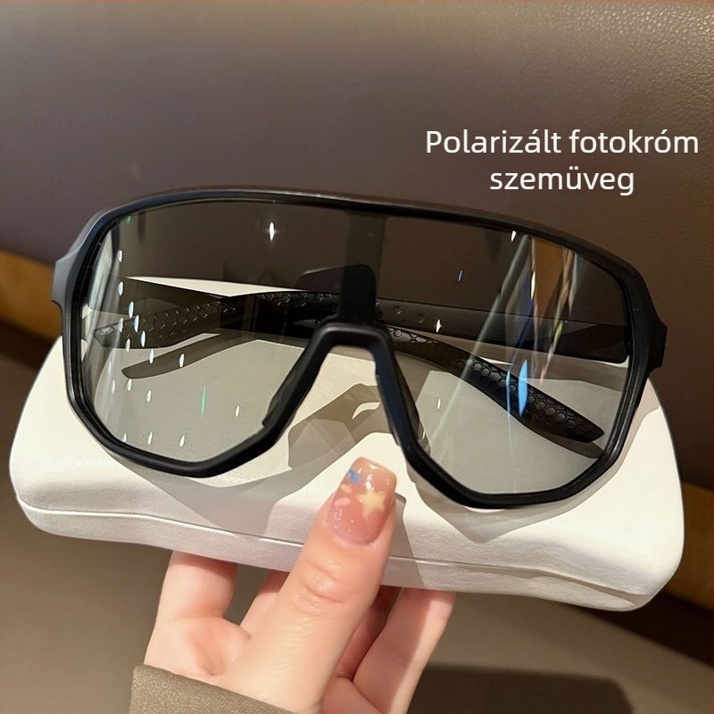 Kerékpáros szemüveg szélvédett, polarizált, UV-védelem, uniszex, kültéri használatra