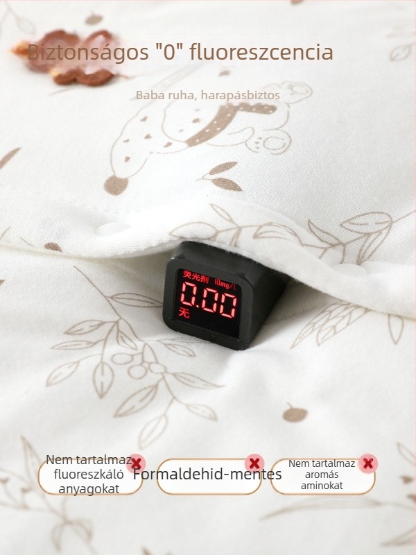 Uniszex babaruha overál 120 g quiltelt töltettel őszi-téli szezonra, 100% pamut, hosszú ujjú, kapucni nélkül, 0–12 hónaposoknak