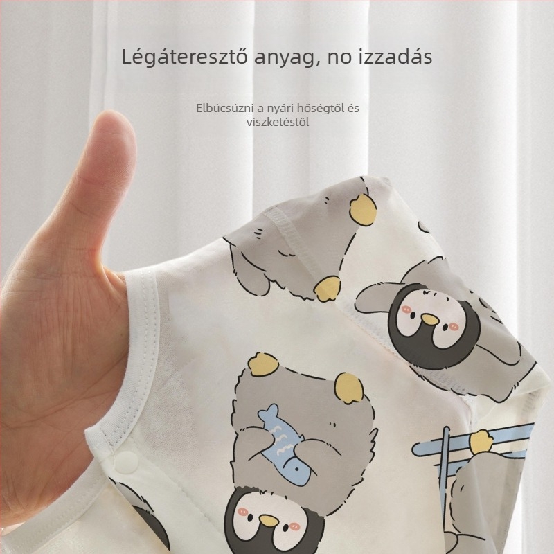 Pamut baba overál, könnyű, hosszú ujjú, uniszex, újszülötteknek