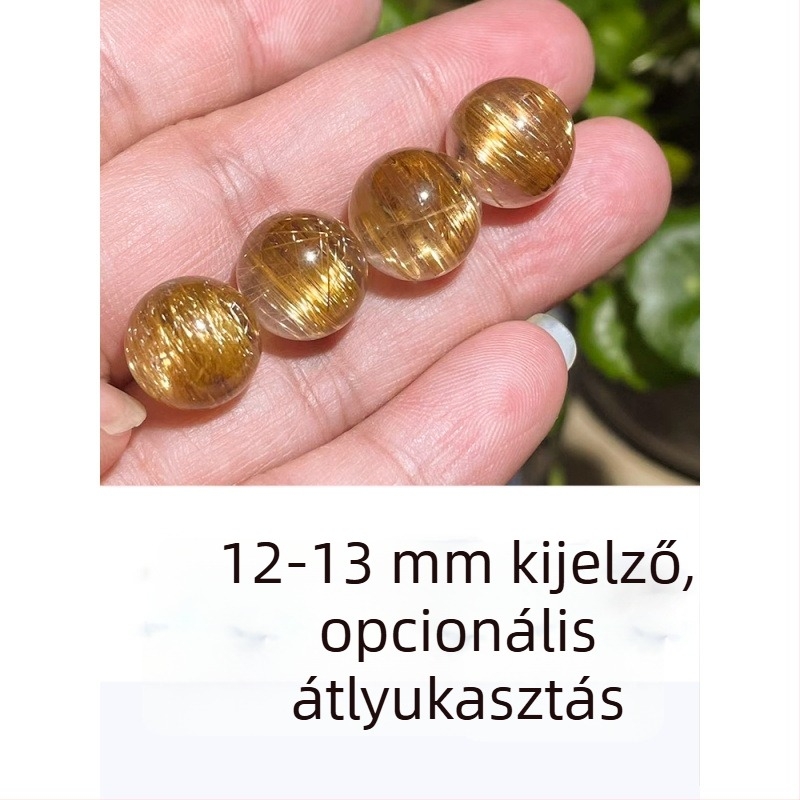 Uniszex karkötő egy kristálygyöngyével és geometriás részletekkel, 7A kristálygyöngyök