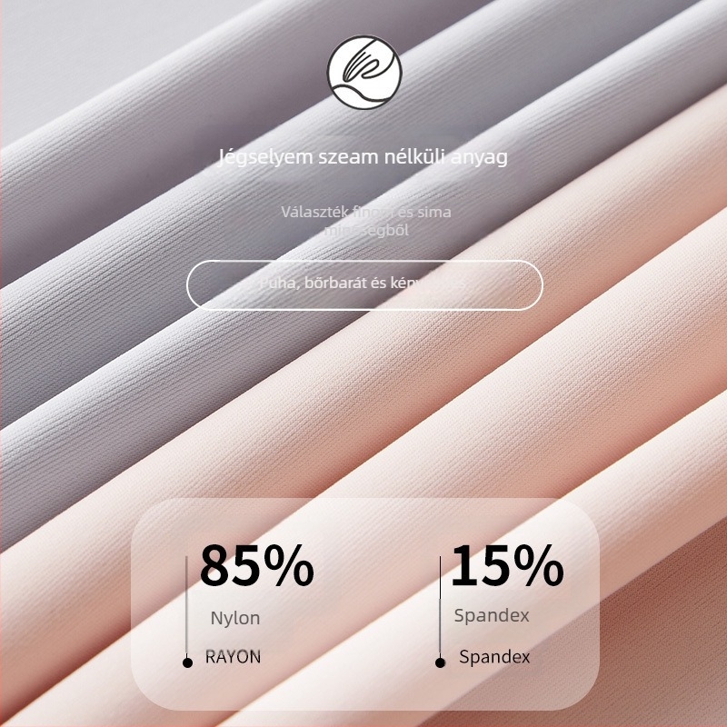 Ultra vékony Ice Silk anyagú, varrat nélküli női top, ujjatlan, hátsó pánttal, kényelmes karcsú fazon