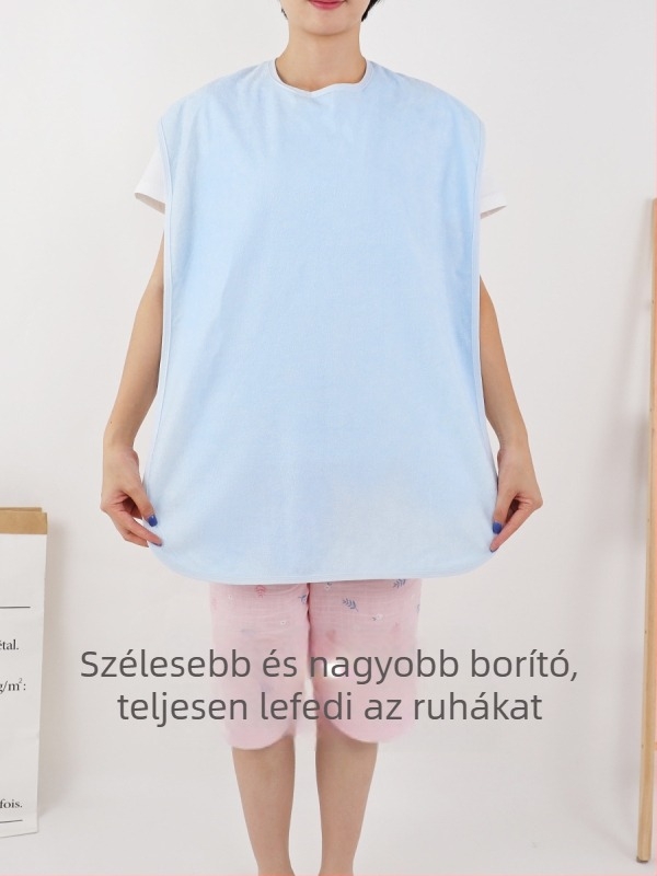 TPU vízálló felnőtt etető kötény bambusz rostból – puha és kényelmes, étkezéshez, uniszex