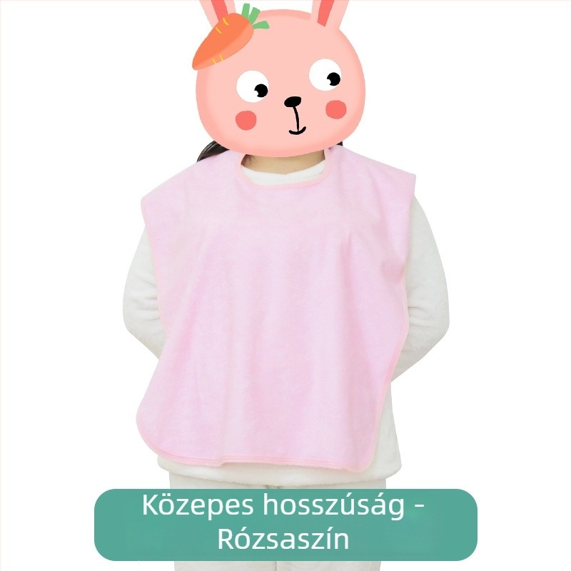 TPU vízálló felnőtt etető kötény bambusz rostból – puha és kényelmes, étkezéshez, uniszex