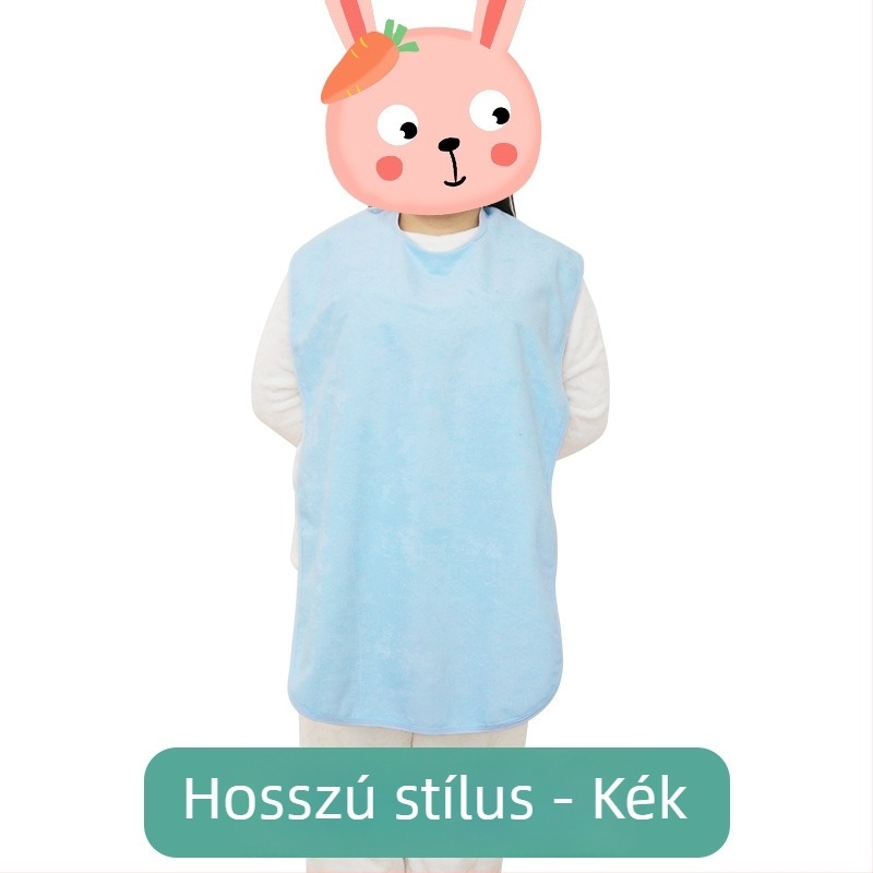TPU vízálló felnőtt etető kötény bambusz rostból – puha és kényelmes, étkezéshez, uniszex