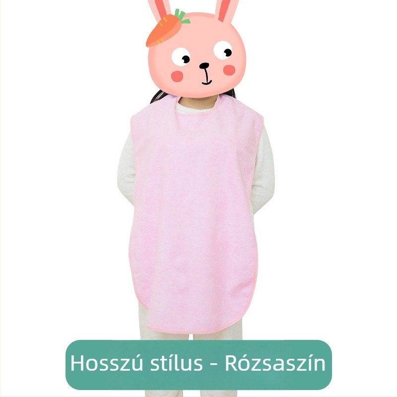 TPU vízálló felnőtt etető kötény bambusz rostból – puha és kényelmes, étkezéshez, uniszex