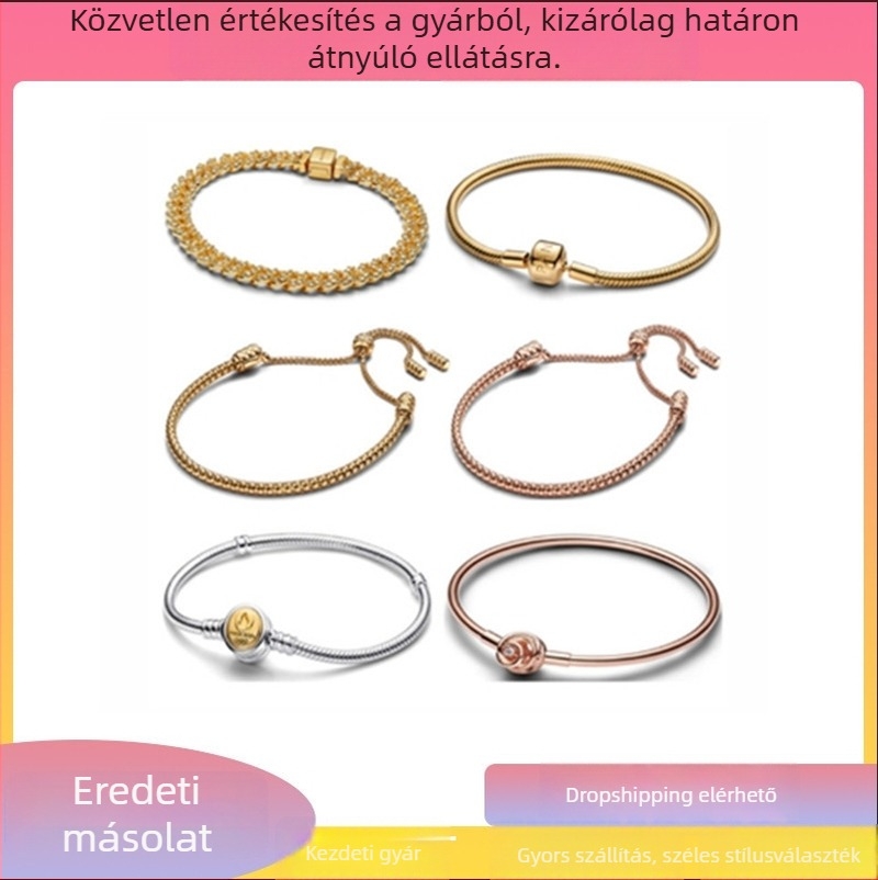Fehér rézből készült karkötő elektroplatírozott felülettel, geometriai forma, friss és édes stílus