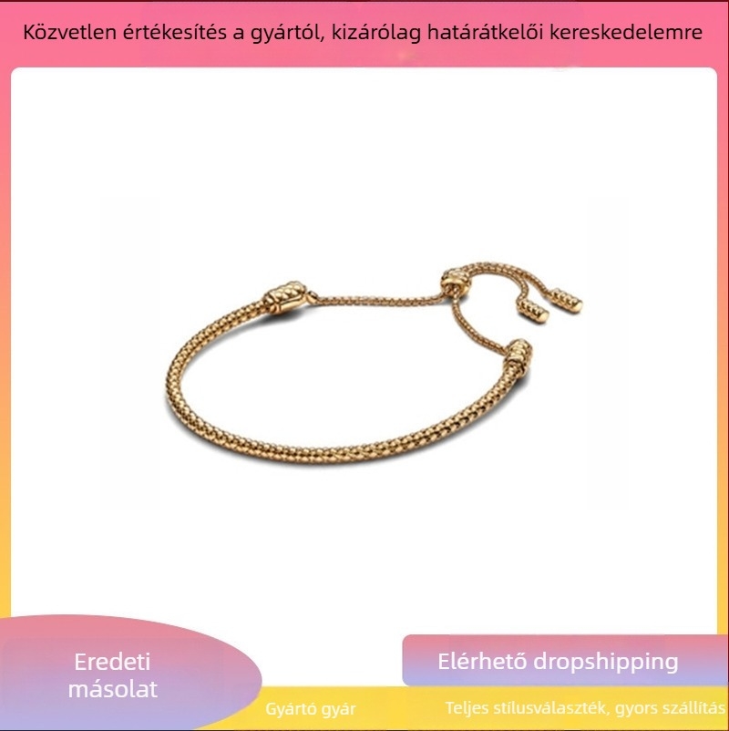 Fehér rézből készült karkötő elektroplatírozott felülettel, geometriai forma, friss és édes stílus