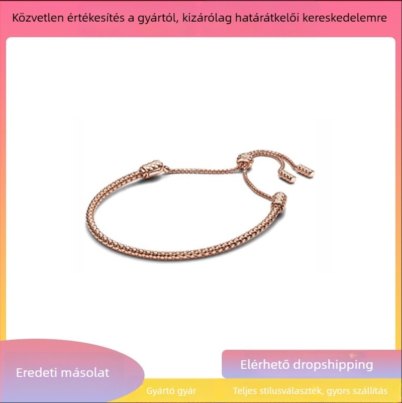 Fehér rézből készült karkötő elektroplatírozott felülettel, geometriai forma, friss és édes stílus
