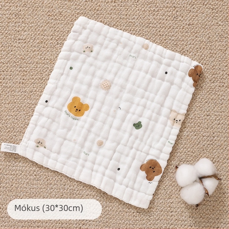 Cotton Celery babatörölköző pamut géz, puha és nedvszívó, újszülötteknek, >95% pamut, minta: rajzfilm