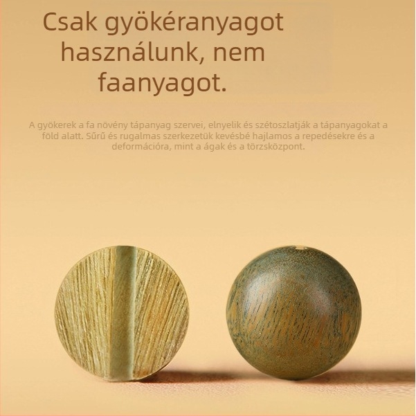 Férfi szantálfa karkötő, természetes kivitelezés, modern minimalista stílus, meditációs gyöngyök