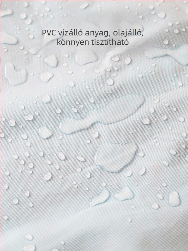 Étkezési kötény gyerekeknek - Kockás mintával, Tarpaulin anyag pamut + PVC vízálló bevonattal, Vízálló és foltálló
