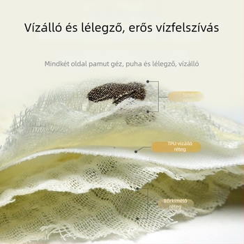 Langbonnier Gyermekek Szájöblítő Kendő, 95% pamut, uniszex, nedvszívó, 0–12 hónapos korosztály