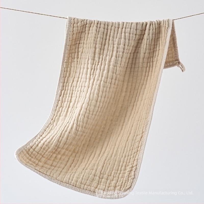 Baba böfögő kendő, hat réteg géz kendő, sima szövés, 50–80 g, fonal: 40, márka Shuning