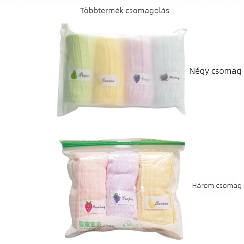 Négy réteg gézvászon babakendő, 32S szálak, síma szövés, 50 g alatt, babáknak