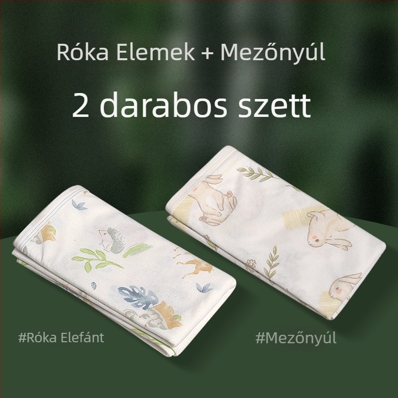 Baba becsomoló kendő bambusz rostból, karikatúra mintával, Biztonsági osztály A, újszülöttek 0-12 hónap