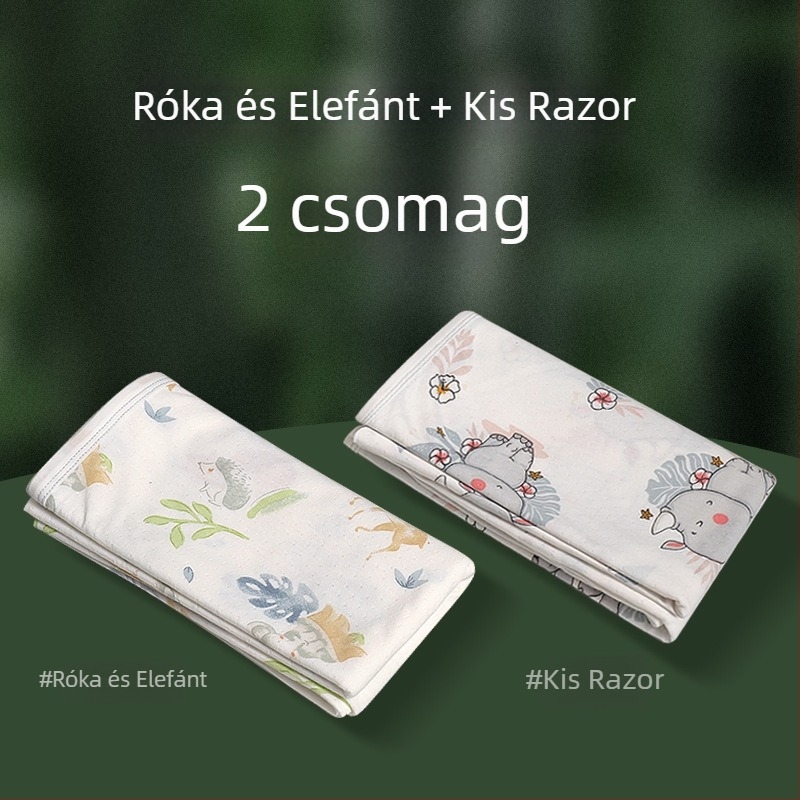 Baba becsomoló kendő bambusz rostból, karikatúra mintával, Biztonsági osztály A, újszülöttek 0-12 hónap