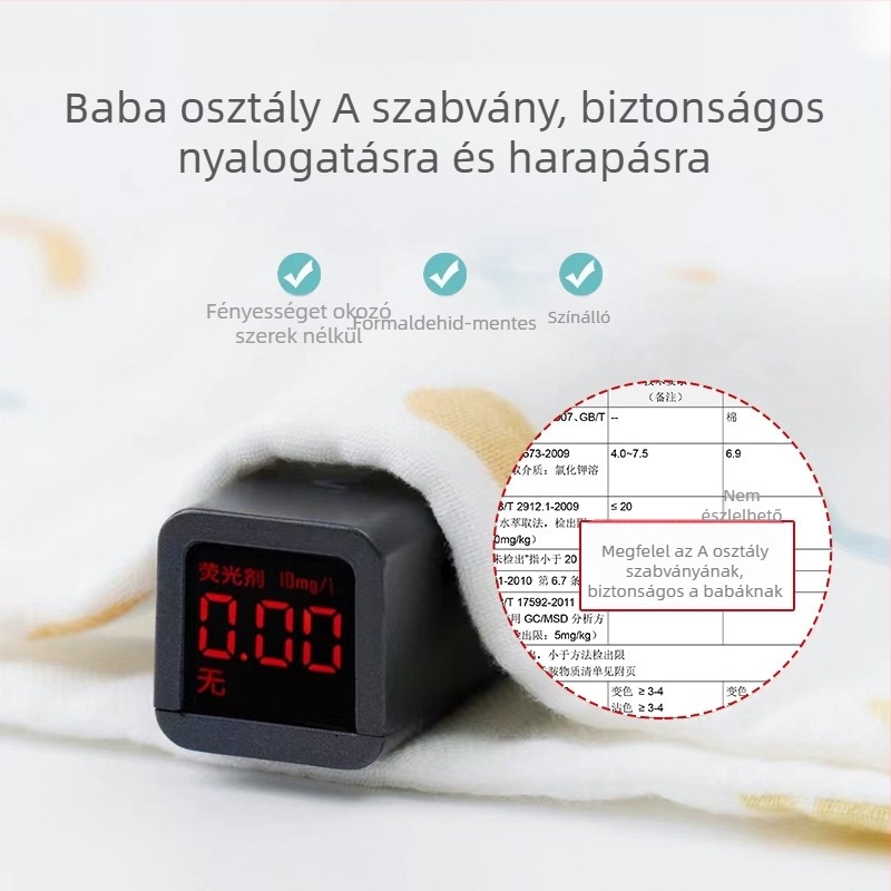 Baba fürdőlepedő, hatszálas fonal típusú A, 100% pamut, nyomtatás, sík szövés, 300-400 g