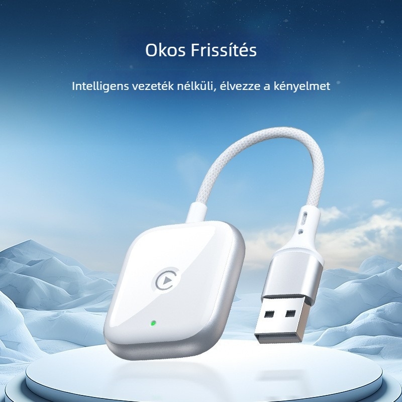 Vezeték nélküli USB CarPlay autóbox AF1313, kompatibil iPhone és Android, duál magos CPU, 2GB RAM, 16GB ROM, Linux