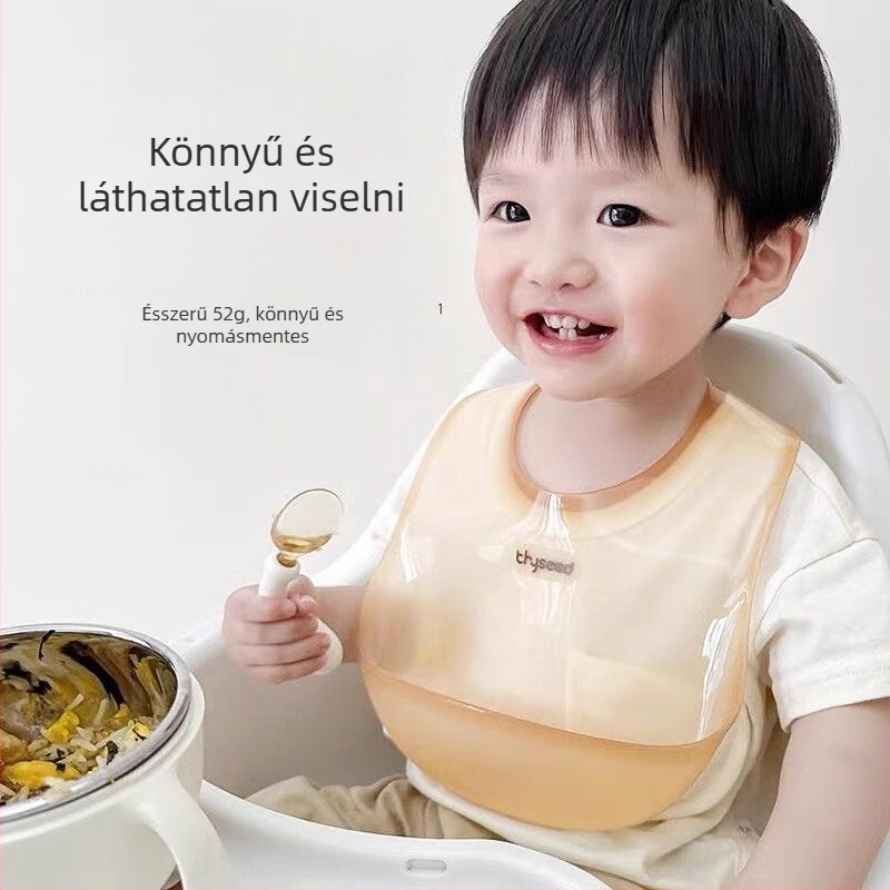 Etető kötény gyerekeknek - pamut, könnyű és vékony, 3–8 év közötti gyerekeknek, 2025 tavasz, raktáron