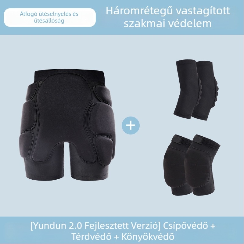 Gyerek könyökvédők síeléshez és görkorizáshoz, Spandex-habból készült védelem, univerzális illeszkedés, könyökvédő