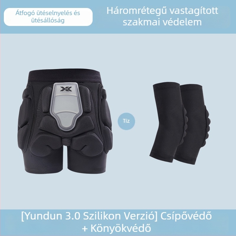 Gyerek könyökvédők síeléshez és görkorizáshoz, Spandex-habból készült védelem, univerzális illeszkedés, könyökvédő