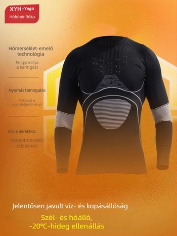 Uniszex téli gyorsan száradó sportkészlet — nedvességelvezető nylon anyag, melegen tart