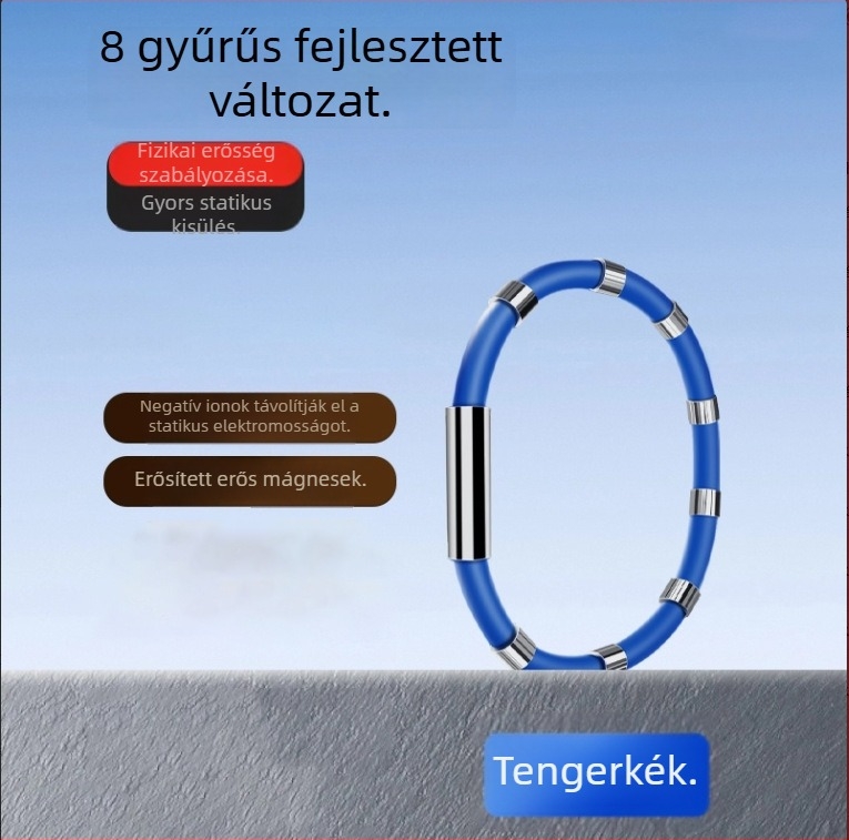 Antisztatikus karkötő, uniszex kéz ékszer, dekoratív kiegészítő, 2025 téli kiadás
