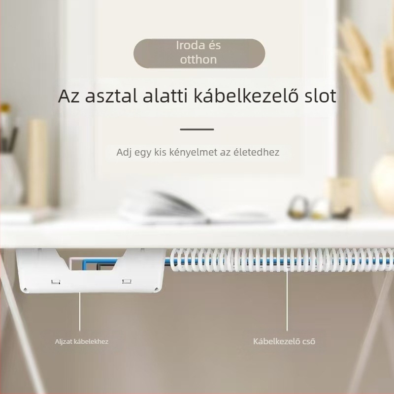 Asztal alatti kábelkezelő állvány, PE anyagú, modern letisztult stílus, asztali tárolás, modell oedh006, 2024-ben bemutatva