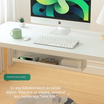 Asztal alatti kábelrendező – PVC anyag, egyszerű tekerési stílus, alkalmas kábelrendezőhöz. EVERTE; Márka: EVERTE; Modell: Kábelrendező az asztal alatt