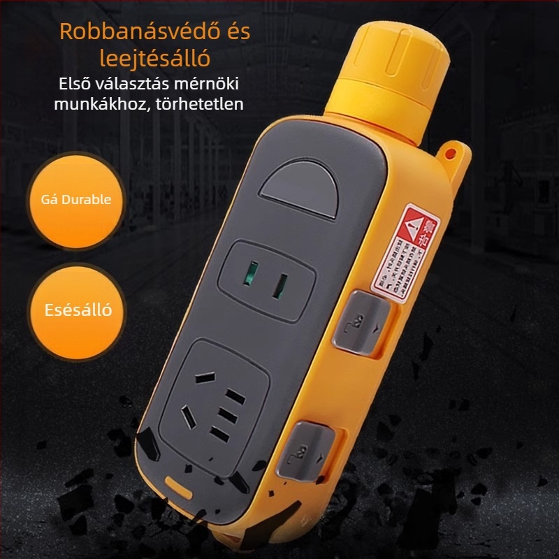 Zárral ellátott vezetékes aljzat, tiszta réz érintkezők, 10A, 100-250V, 2500W, Nemzeti Szabvány