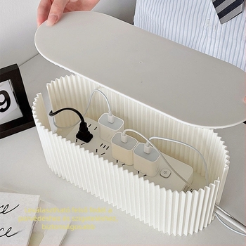 Íróasztali kábelkezelő doboz | műanyag, modern minimalista stílus, asztali tárolás, Lemon book