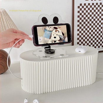 Íróasztali kábelkezelő doboz | műanyag, modern minimalista stílus, asztali tárolás, Lemon book