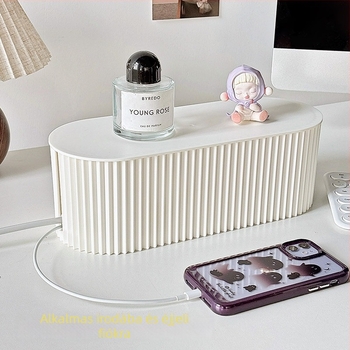 Íróasztali kábelkezelő doboz | műanyag, modern minimalista stílus, asztali tárolás, Lemon book