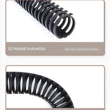 Asztal alatti kábelkezelő állvány, PVC anyag, modern minimalista stílus, asztali tároló megoldás, kábel rendező