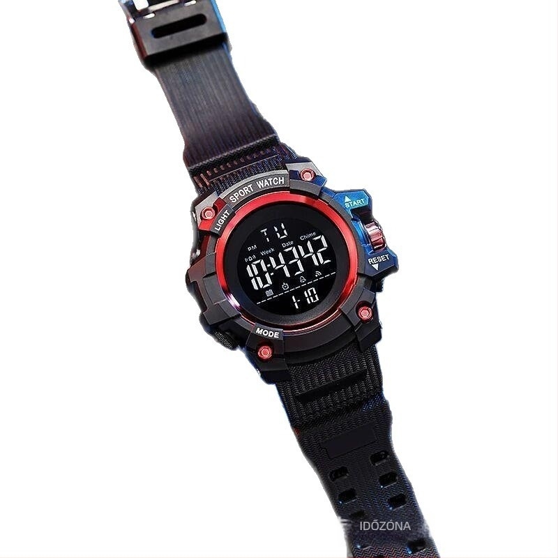 SFZ Elektronikus egyetemi óra – világító idő, digitális kijelző, ébresztő, 10 m vízállóság, TPU szíj