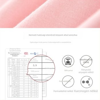 Várandós anyák pamutból készült nadrág hasi támasz, laza szabású, 100% pamut, közepes vastagság