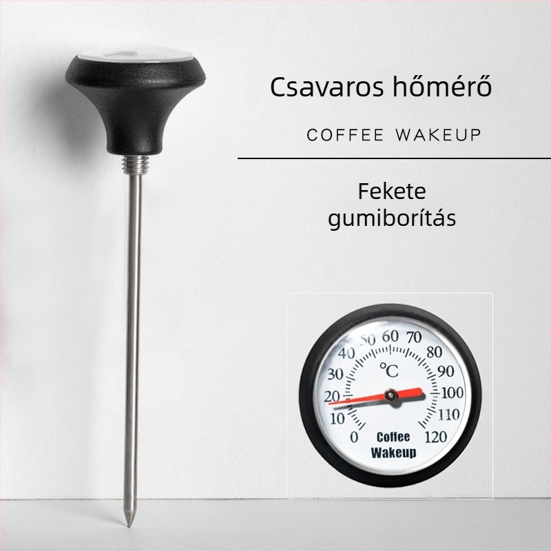 Clip-on kávéhőmérő pour-overhez – műanyag test, szonda, modern stílus
