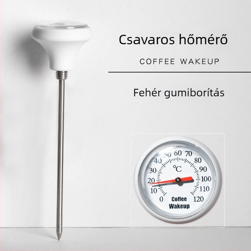 Clip-on kávéhőmérő pour-overhez – műanyag test, szonda, modern stílus