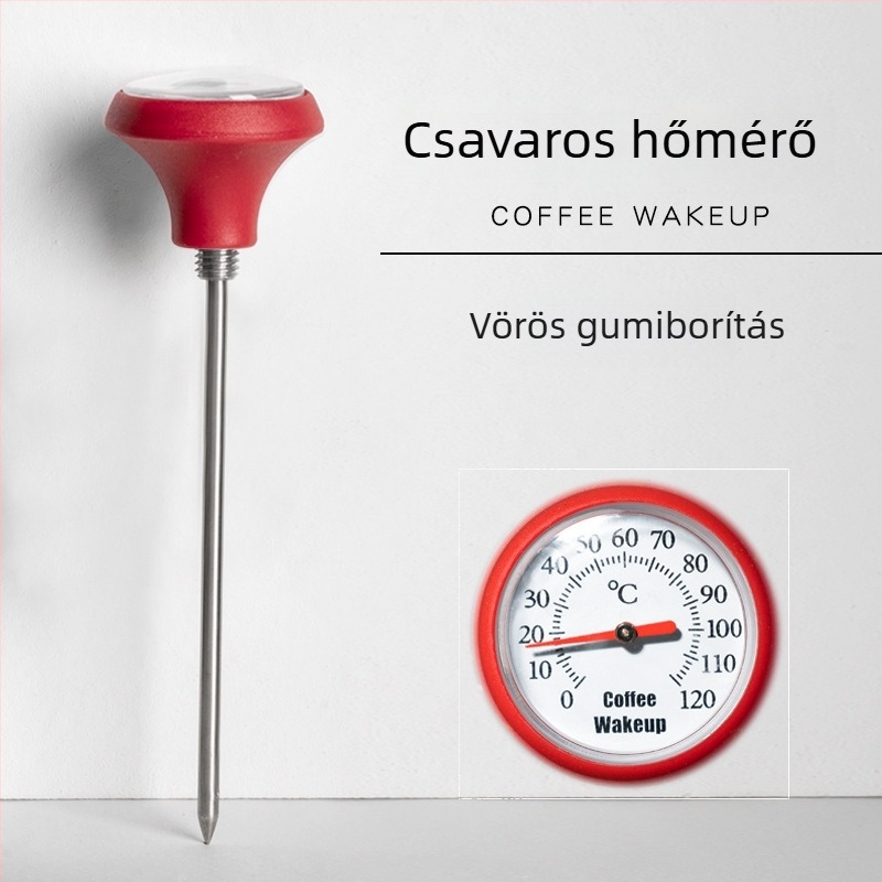 Clip-on kávéhőmérő pour-overhez – műanyag test, szonda, modern stílus