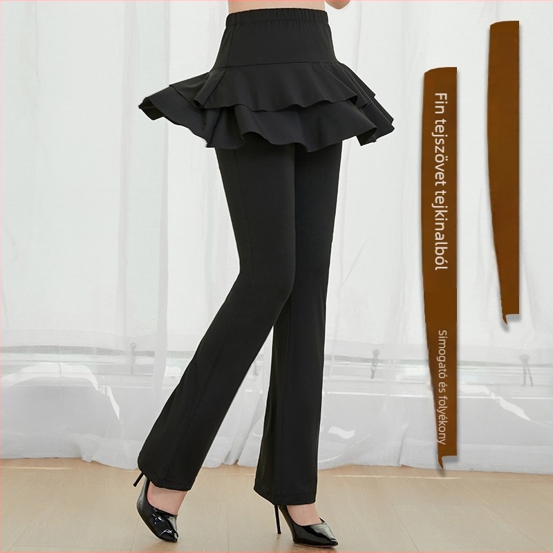 Négyzetes táncruhák tej-selyem anyagból, poliészter-elasztán keverék 92,3%/7,7%, felnőtt nőknek, latin tánc