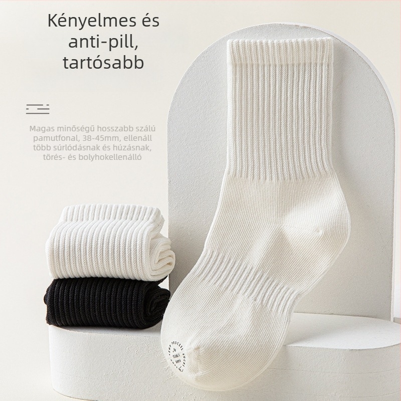 Gyermekek antibakteriális középmagas zokni, uniszex, lélegző, 78% pamut, tavasz–ősz