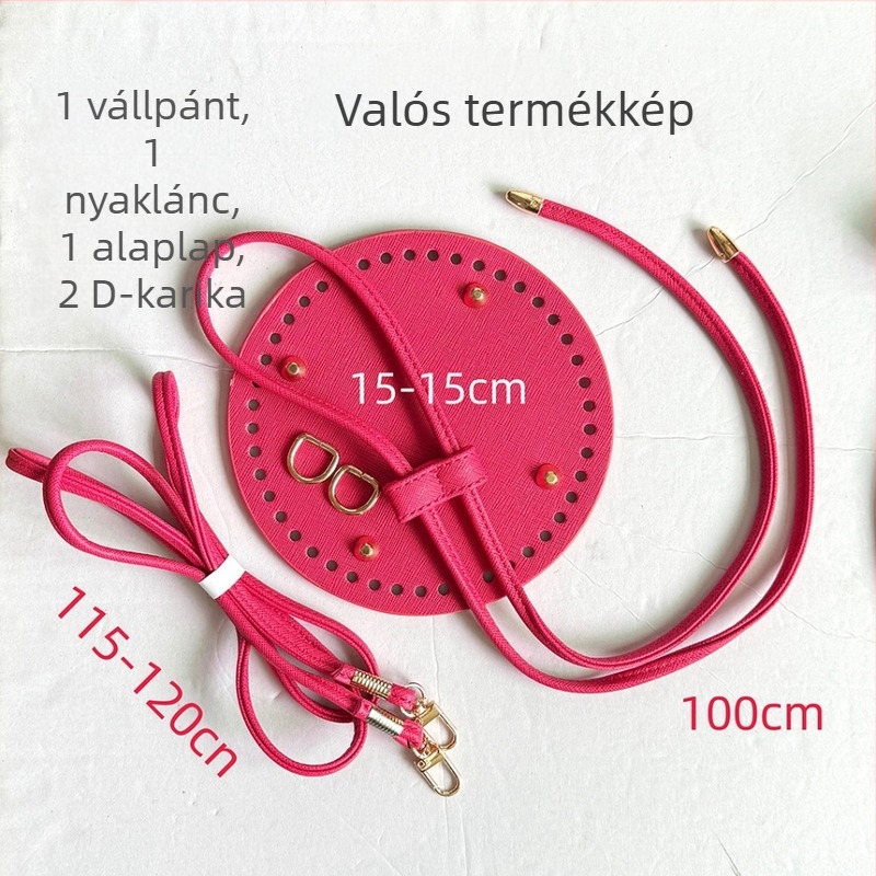 Kézzel szőtt dumpling bőrtáska – egyszínű, lélegző, vízálló, könnyű poggyász-kiegészítő