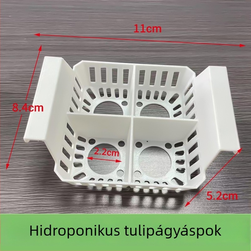 Hidroponikus üvegtartály otthoni kertészkedéshez — asztali vagy állványos használatra