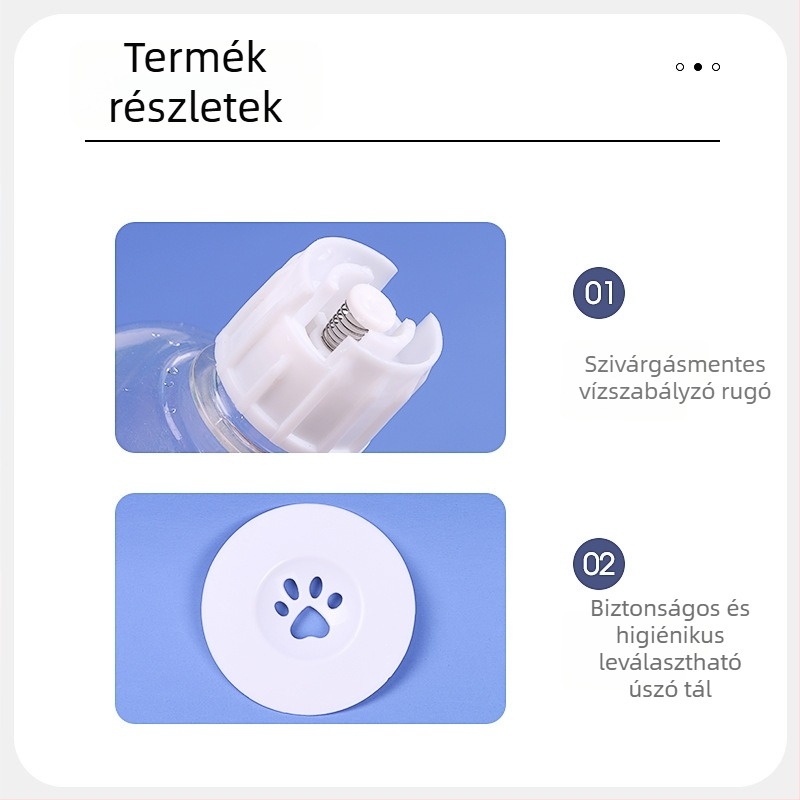Macska dupla tál automata etető készlet