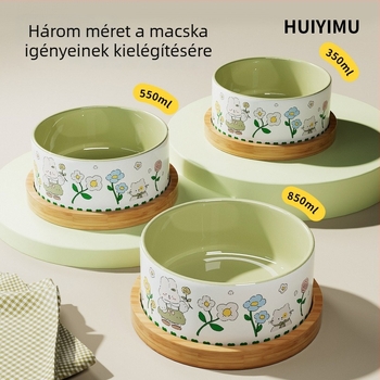Macska etető tál, dőlésmentes, etető- és itatál macskáknak